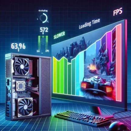 "Gráfico mostrando el impacto de ResizableBAR en los tiempos de carga y FPS en juegos, destacando mejoras significativas en el rendimiento gráfico."